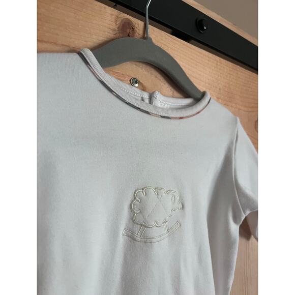 Burberry Baby Footed Lamb Onesie Size 6m - Picture 4 of 6